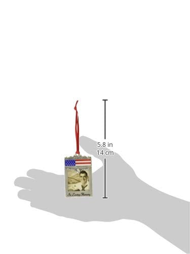 Cathedral Art Patriotic Picture Photo Frame Memorial Ornament, Silver, 1-3/4" - style: Patriotic