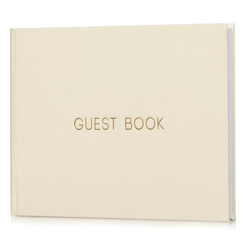 Wedding Guest Book, Classic and Timeless Sign in Guest Book for Baby Shower, Bridal Shower, Wedding Reception - 100 Lined Pages- A Must Have for Your Special Event