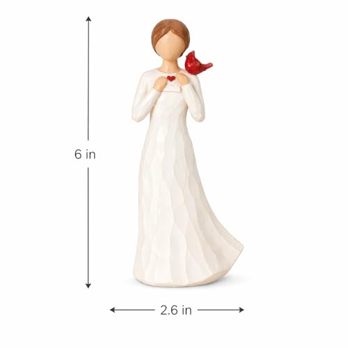 Cardinal Gifts for Women Angel Cardinal Figurine Sympathy Gifts for Loss of Loved One Cardinal Memorial Gifts for Women Red Cardinal Figurines - size: Envelope