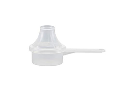Measuring Scoop & Funnel - No Cap Open Spoon 1-Pack 11cc | Universal open design measuring spoon, Built-in funnel neck pour spout, Quick access cup for coffee powders and baking - size: 11 cc | 2 Teaspoon | 11 mL