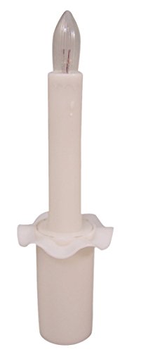 Battery Operated Flameless LED Candles for Wedding Funeral Vigil Service, White, Box of 12