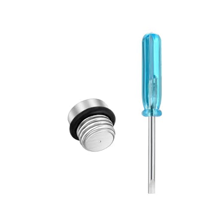 Abooxiu Screw with Screwdrivers for Urn Necklace Cremation Jewelry Ashes Keepsake Stainless Steel Replacement Silver