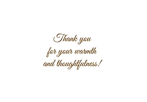 Designer Greetings Thank You Greeting Cards - size: 48 Pack Thank You - Gold & Ivory Foliage