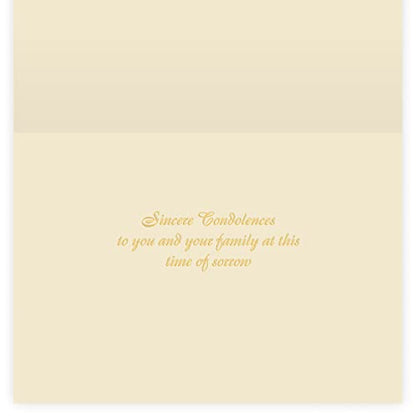 The Gallery Collection, 5 Count Card Pack, Sympathy Cards with Pearl Lined Envelopes (Sympathy Doves) - size: 5.5" x 7.9"