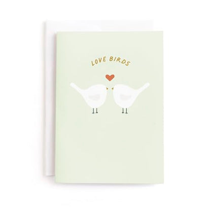 Minted | Wedding & Bridal Shower Card, 5x7 w/Envelope | Love Birds - color: Love Birds