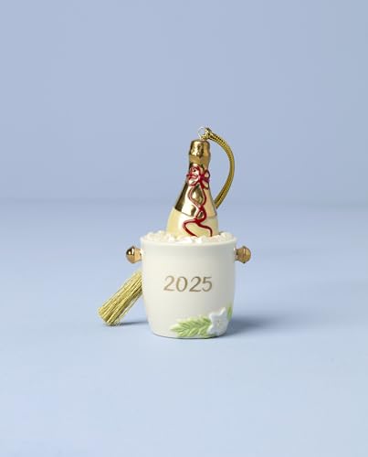 Lenox 897621 2025 Champagne Bucket Ornament, Christmas, Holiday Decorations - style: Champagne Bucket