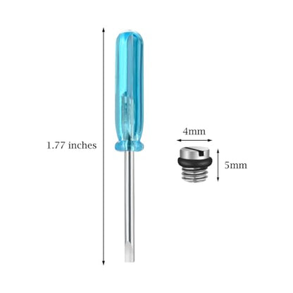Abooxiu Screw with Screwdrivers for Urn Necklace Cremation Jewelry Ashes Keepsake Stainless Steel Replacement Silver