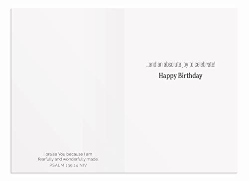 DaySpring - Birthday Balloons - 4 Balloon Designs Assortment with Scripture - 12 Happy Birthday Boxed Cards & Envelopes (U0057)