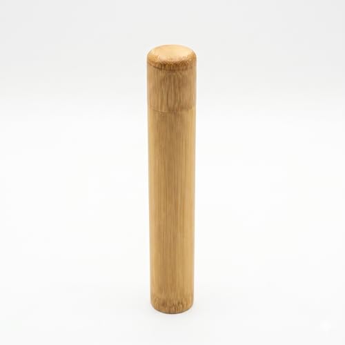Mainely Urns Bamboo Scattering Tube for Human or Pet Cremation Ashes, Large Size, 4.76 Cu in Capacity, Friction-Fit Lid, Paper Funnel Included - size: Large