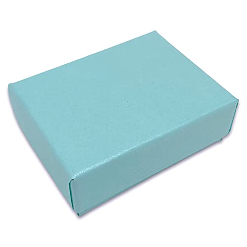 TheDisplayGuys 100 Cardboard Jewelry Gift Boxes with Inserts - Turquoise - color: Pearl Teal, size: 1 Count (Pack of 100)