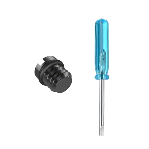 Abooxiu Screw with Screwdrivers for Urn Necklace Cremation Jewelry Ashes Keepsake Stainless Steel Replacement Black