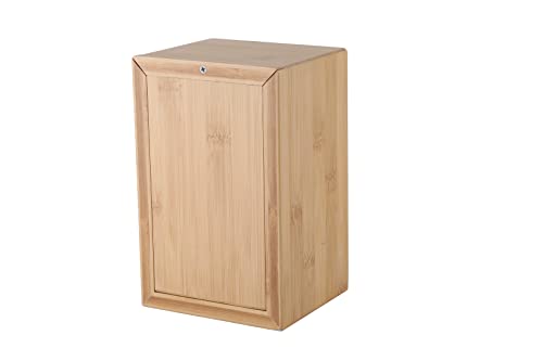 Silicute Medium Bamboo Pet Urns for Dog Ashes, Bamboo Wooden Pet Urn for Funerals and Memorials, Sturdy Wood Keepsake Memory Box