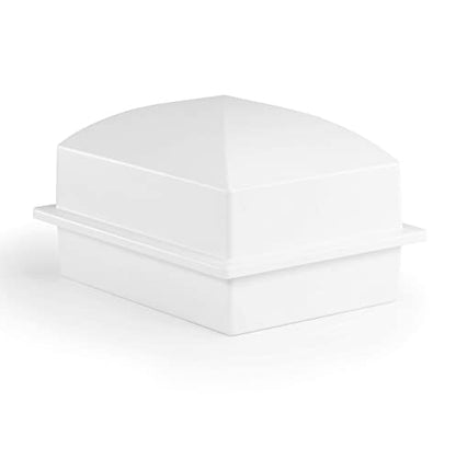 Urn Vault, Regent, White | Holds Adult Human Ashes and Cremation Urns, For Cemetery and Ground Burials, Made in The USA - color: White, size: Medium