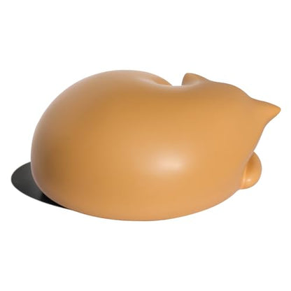 Cat Urn, Sleeping Resin Cremation Pet Urns for Cat Ashes, Orange - color: Orange