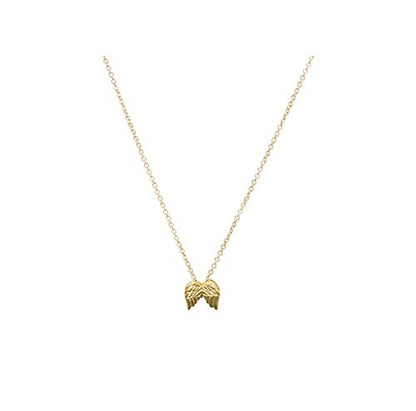 Baydurcan Friendship Anchor Compass Necklace Good Luck Elephant Pendant Chain Necklace with Message Card Gift Card - style: Angle wing
