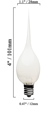 Creative Hobbies® Silicone Dipped, Country Style, Electric Candle Lamp Chandelier Light Bulbs, 7 Watt Incandescent, Individually Boxed - 10 Pack - size: 10 Count (Pack of 1)