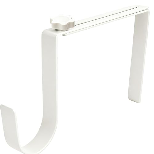 BEISE Wreath Hanger for Headstone, Adjustable 6"- 11", White 1 Pack - color: White, size: 1 Pack