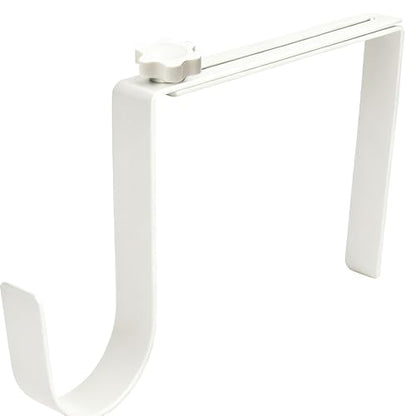 BEISE Wreath Hanger for Headstone, Adjustable 6"- 11", White 1 Pack - color: White, size: 1 Pack