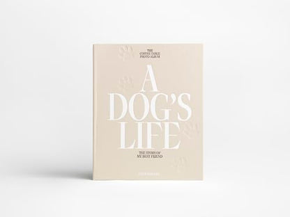 Printworks A Dog's Life Dog Photo Album, Beige - 30 Pages for 4x6 Photos | Cloth Cover, Expandable to 40 Pages, Extra Pages Sold Separately, Writing Space - style: Dog Album