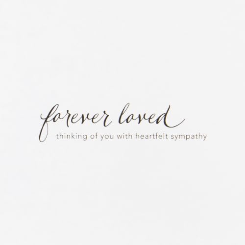 Hallmark Signature Sympathy Card (Forever Remembered) - color: White