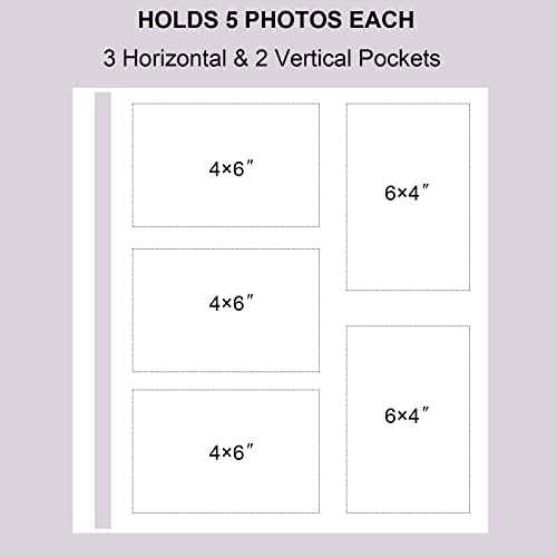 Vienrose Photo Album for 600 4x6 Photos, Black, Faux Leather Cover, Acid-Free, PVC-Free, 14 x 13 x 2 Inches - color: Black, size: 600 Pockets