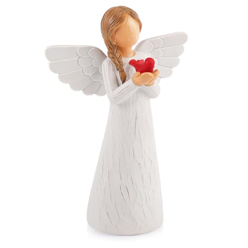 Cardinal Gifts for Women Memorial Gift for Loss of Loved One Angel Figure | Sympathy Gifts for Loss of Loved One, Grief Gift for Women, Hand-Painted Red Cardinal Angel Figurines, Remembrance Gift - color: Red Cardinal