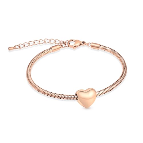 Imrsanl Heart Urn Bracelet for Ashes Cremation Jewelry for Women - color: Black