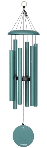 Corinthian Bells by Wind River - 30 inch Patina Green Wind Chime for Patio, Backyard, Garden, and Outdoor Decor (Aluminum Chime) Made in the USA - color: Patina Green
