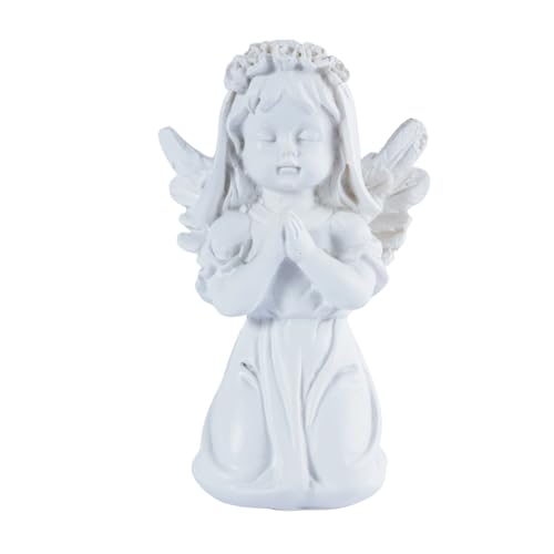 Angel Figurines Guardian Angel Statue White Resin Praying Angel Decor Religious Gifts for Women Baptism Gifts for Girl First Communion Gifts Confirmation Gift for Teen Girls - color: Angel-girls