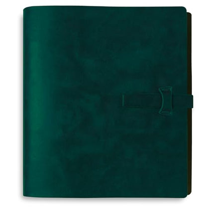Genuine Leather 4x6 Photo Album, with Writing Space - color: Green