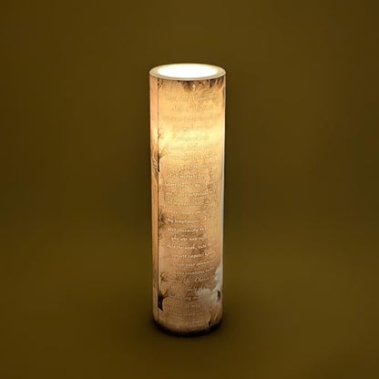 Our Lady of Good Help LED Flameless Devotional Prayer Candle