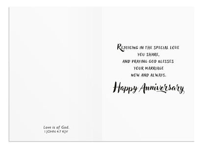 DaySpring - Anniversary - 4 Colorful Design Assortment With Scripture - 12 Boxed Cards, KJV
