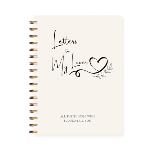Letters to Heaven Notebook Journal 5.5x8.3, Grief Journal for Women, Memorial Sympathy Gifts for Loss of Loved One, Remembrance Bereavement Gifts Spiral Hardcover Notebook(Lover) - color: Lover