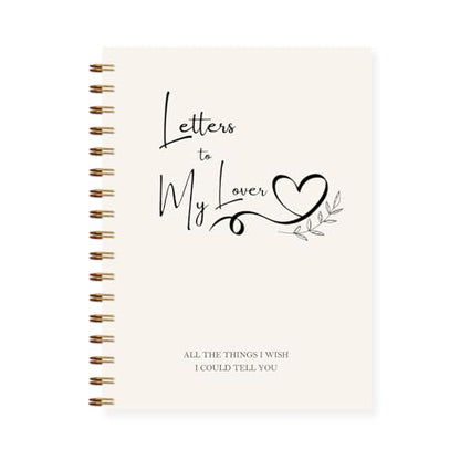 Letters to Heaven Notebook Journal 5.5x8.3, Grief Journal for Women, Memorial Sympathy Gifts for Loss of Loved One, Remembrance Bereavement Gifts Spiral Hardcover Notebook(Lover) - color: Lover