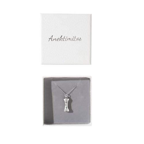 925 Sterling Silver Eternal Pawprint Lucky Bones- 925 Sterling Silver Pet Memorial Necklace 18"