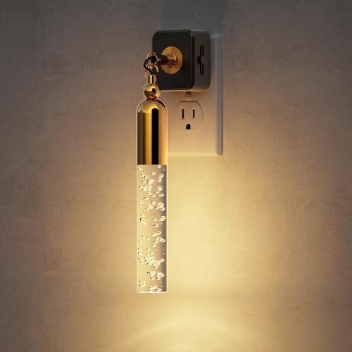 JandCase Night Lights Plug into Wall, 3000K Soft Light LED NightLights - color: Long Bubble-3000K, size: 1 Pack