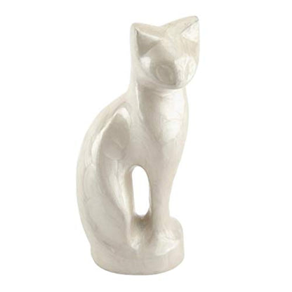 Urns UK Aluminium Urn for Cat, Stanley Pearl - color: Stanley Pearl