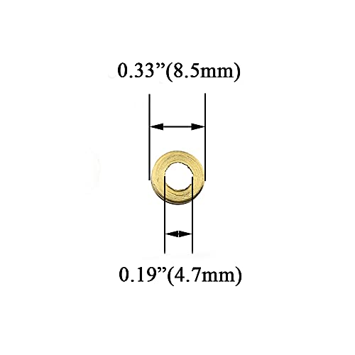 Hahiyo 10mm Diameter Mirror Screws Brushed Copper Material Solid Easy Install Brass Washer Decorative Caps Fasteners Nails Bronze 20 Pairs for Bathroom Mirrors Panels Kitchen Ceiling Arts Crafts - size: 10mm-20sets-Bronze