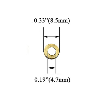 Hahiyo 10mm Diameter Mirror Screws Brushed Copper Material Solid Easy Install Brass Washer Decorative Caps Fasteners Nails Bronze 20 Pairs for Bathroom Mirrors Panels Kitchen Ceiling Arts Crafts - size: 10mm-20sets-Bronze