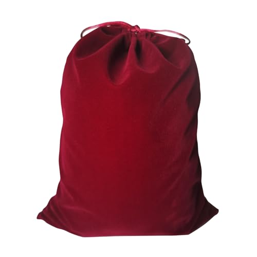 X-Large Burgundy Velvet Cremains Urn Bag for Human Ashes - For Use Inside the Urn - Size 12" X 16" (380 Cubic Inches Capacity) - Includes a Resealable PE Material Ashes Storage Bag (Burgundy, X-Large) - color: Burgundy