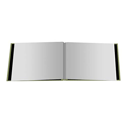 Pioneer 5 Inch by 7 Inch Postbound Fabric Frame Front Memory Book, Sage Green - color: Sage Green, size: 5"x7"