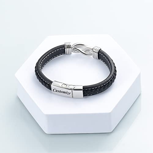 shajwo Infinity Cremation Bracelet for Ashes for Men - color: Customize