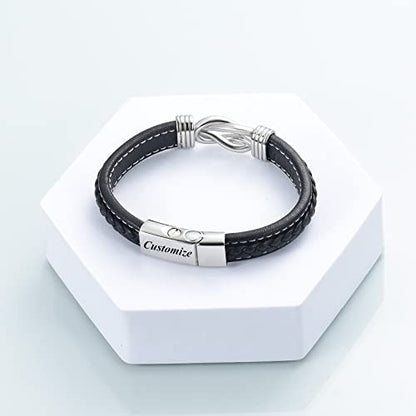 shajwo Infinity Cremation Bracelet for Ashes for Men - color: Customize