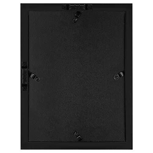 Americanflat 5x7 Shadow Box Frame with Shatter-Resistant Glass - Silhouette Collection - Small Shadow Box Display Case for Tabletop and Wall Display - Black with Soft Felt Back | Shatter-resistant glass, 1.5 inch interior depth, hangs vertical or horizont