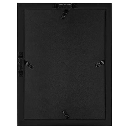 Americanflat 5x7 Shadow Box Frame with Shatter-Resistant Glass - Silhouette Collection - Small Shadow Box Display Case for Tabletop and Wall Display - Black with Soft Felt Back | Shatter-resistant glass, 1.5 inch interior depth, hangs vertical or horizont