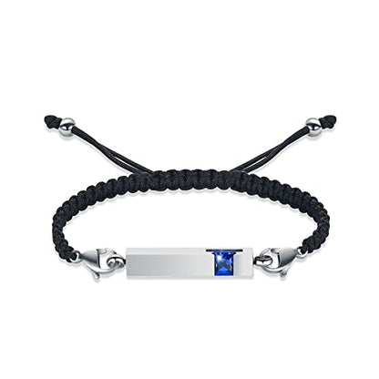 Harbeingt Adjustable Urn Bracelet for Ashes for Women Cremation Jewelry - color: Silver Blue1