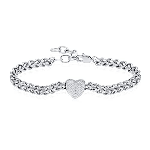 Heart Urn Link Bracelet for Ashes for Women Stainless Steel Cremation Jewelry Adjustable Keepsake Bangle Memorial Gift - color: A