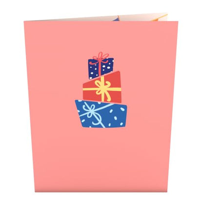 Lovepop Happy Birthday Pop-Up Card (2-Pack) for Her and Him - 3D Greeting Cards for Boys, Girls, Men, Women - Fun Sprinkles Cake & Gifts - 4.5" x 5.9" Paperpop Card - Envelope Included - color: Happy Birthday Fun Sprinkles Cake & Gifts 2-Pack