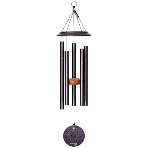 by Wind River - 26 inch Plum Wind Chime for Patio, Backyard, Garden, and Outdoor décor (Aluminum Chime) Made in the USA - color: Plum