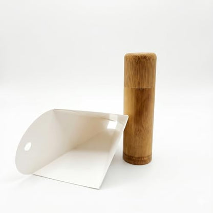 Mainely Urns Bamboo Scattering Tube for Human or Pet Cremation Ashes, Small Size, 2.88 Cu in Capacity, Paper Funnel Included - size: Small